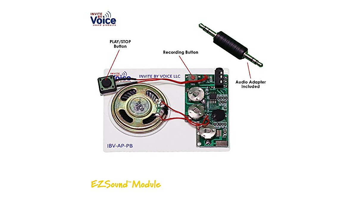EZSound Module: Easy 120s Recordable Push Button Sound