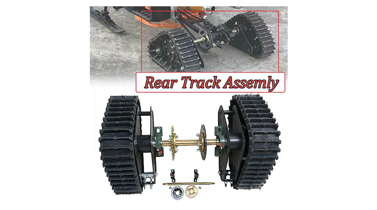 LGXSHOP 23.6in Rear Axle Track Assembly for ATVs