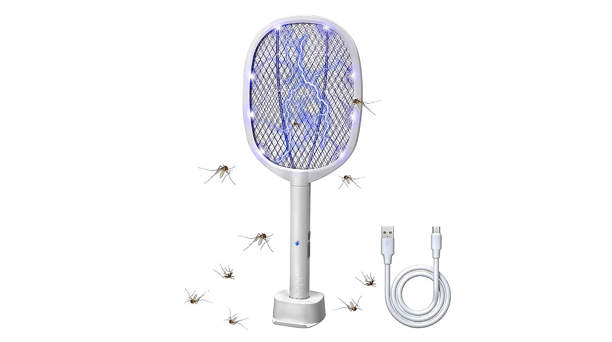 Lulu Home 2-in-1 Electric Bug Zapper Racket