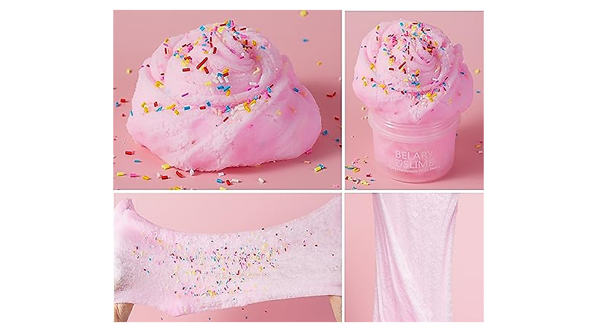 Fun Pink Slime Kit for Kids - 3 Unique Textures
