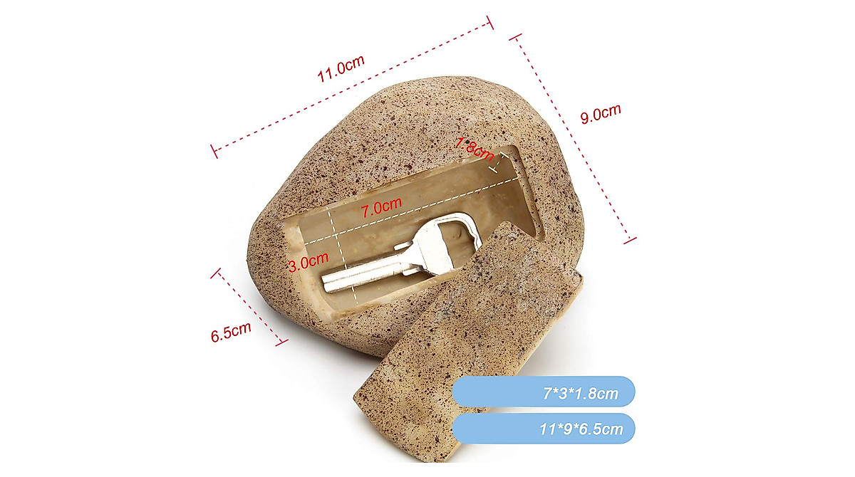 Secure Your Keys with WIWAPLEX Faux Rock Key Hider - Weatherproof ...