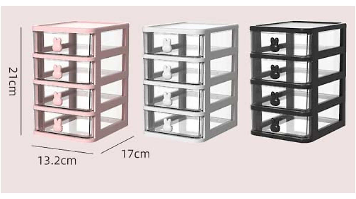 Nipogear Cartoon Storage Box - Compact Desk Organizer in Pink