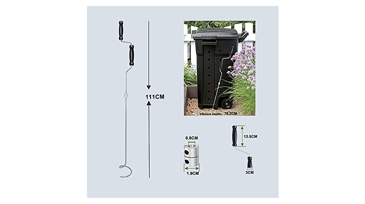 Compost Aerator Tool for Easy Composting & Soil Mixing