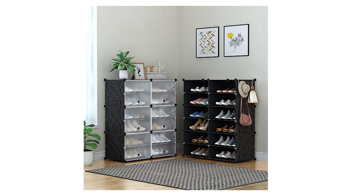 HOMIDEC 6 Tier Shoe Rack - Organize 24 Pairs of Shoes