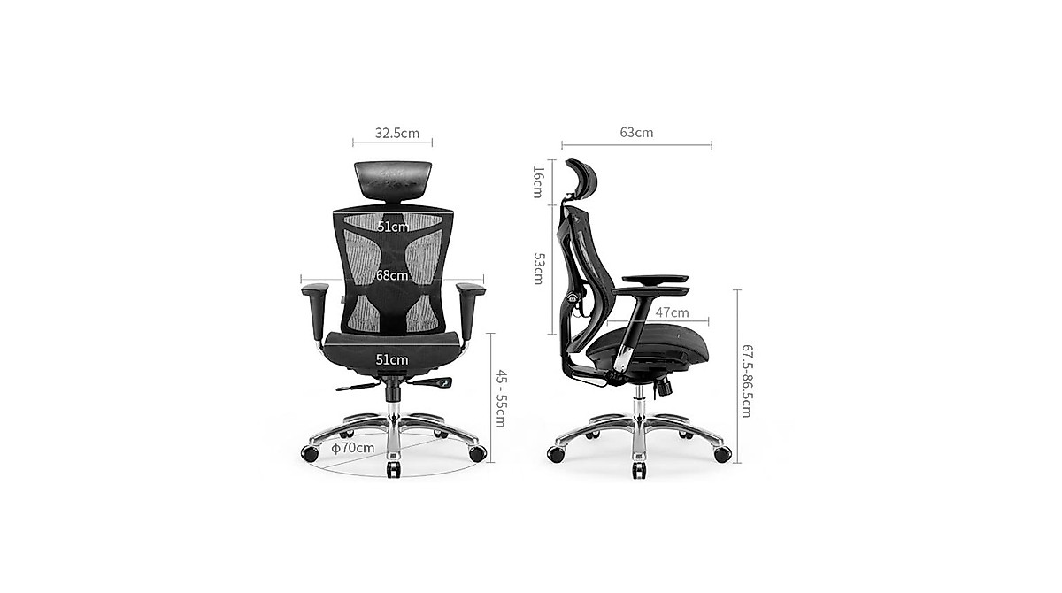Ergonomic Computer Chair - Multi-Function Design