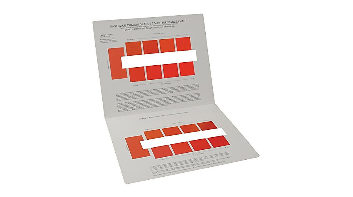 FAA In-Service Orange Color Range Chart by GME Supply