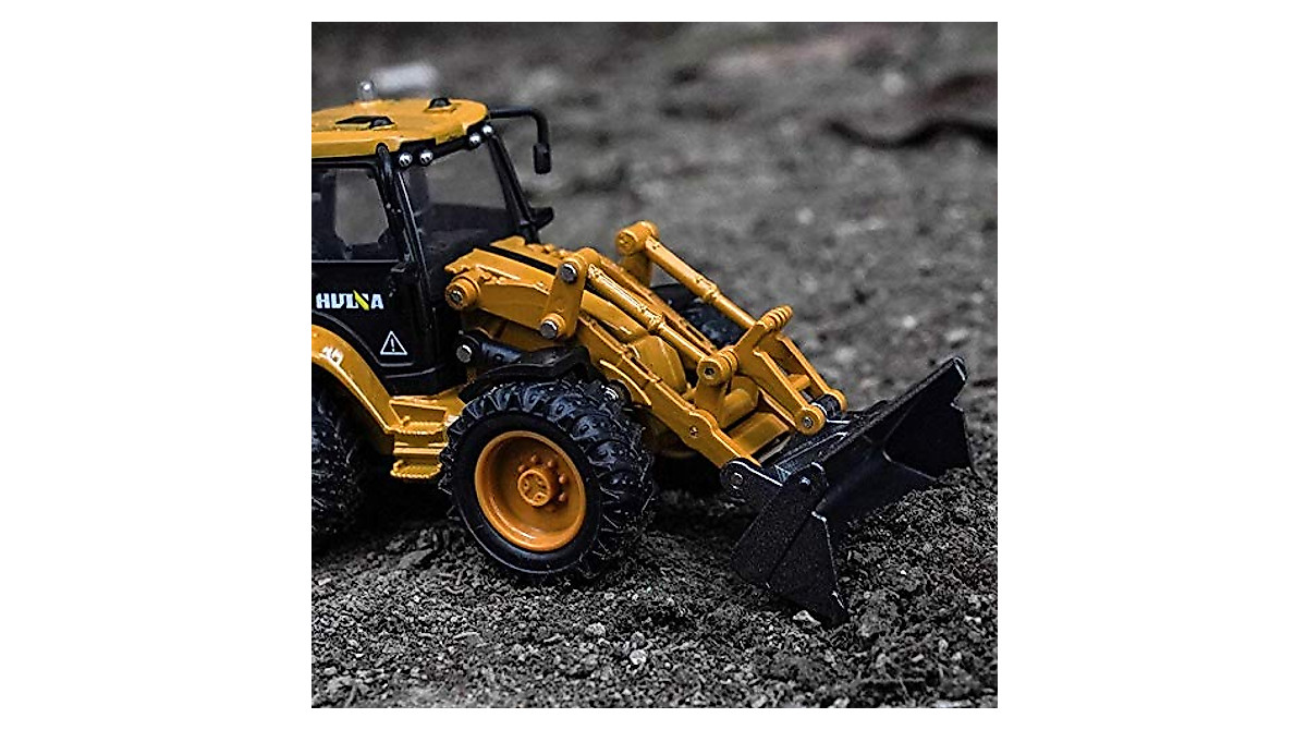 Gemini & Genius Heavy Duty Backhoe Loader Toy - Realistic Construction ...