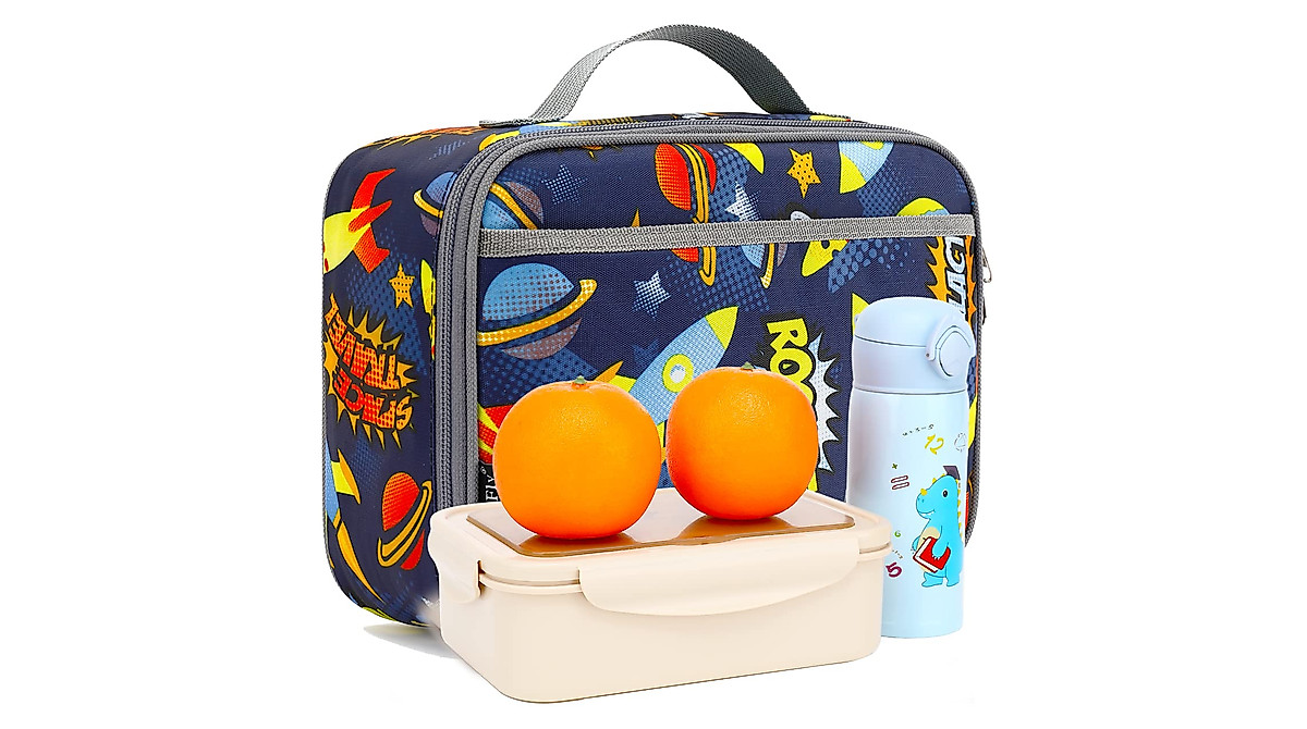FlowFly Kids Lunch Box Insulated Cooler Bag for School & Travel