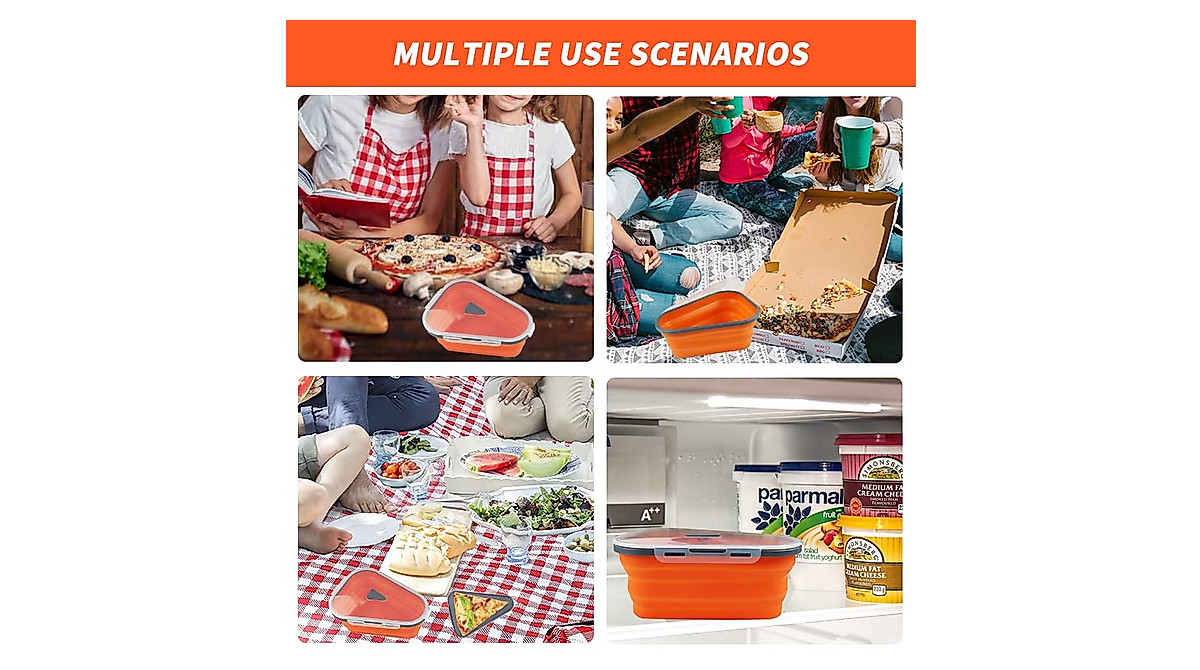 Ul Kausar Pizza Storage Container - Collapsible & Durable