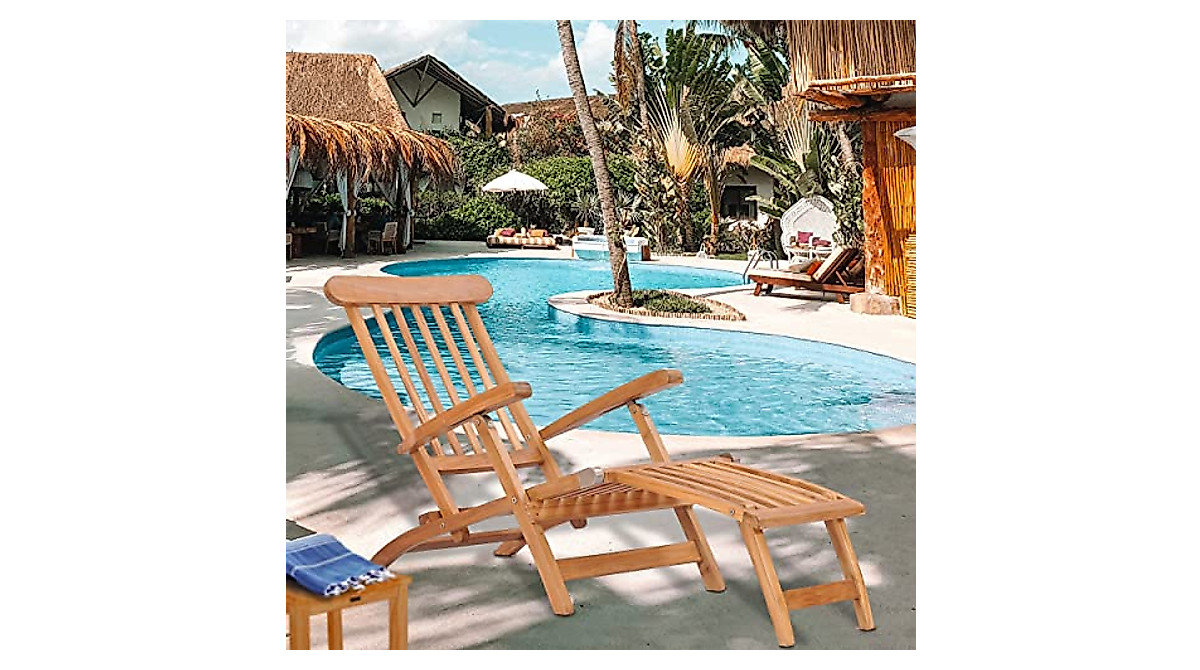 Teak Titanic Outdoor Lounge Chair – Durable A-Grade Teak Wood