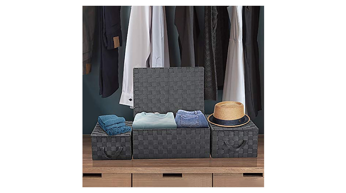Storage Box Set - Stylish & Stackable Organizers