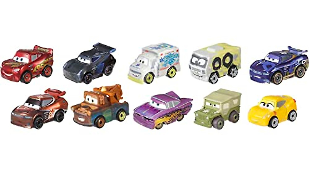 Shop Disney Cars Mini Racers Set - 10 Collectible Vehicles