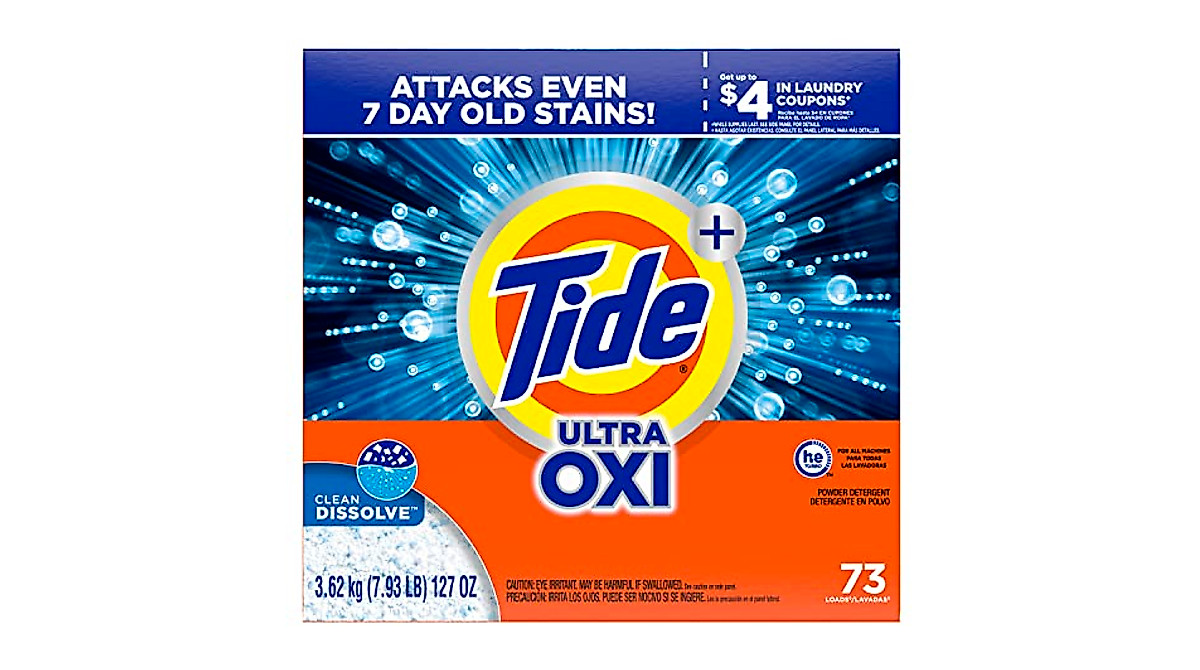 Tide Plus Ultra Oxi Powder Laundry Detergent - Powerful Stain & Odor ...