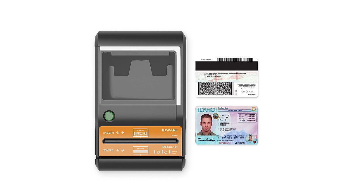 E-Seek M280 ID Scanner - Compact 2D Barcode & Flatbed Reader