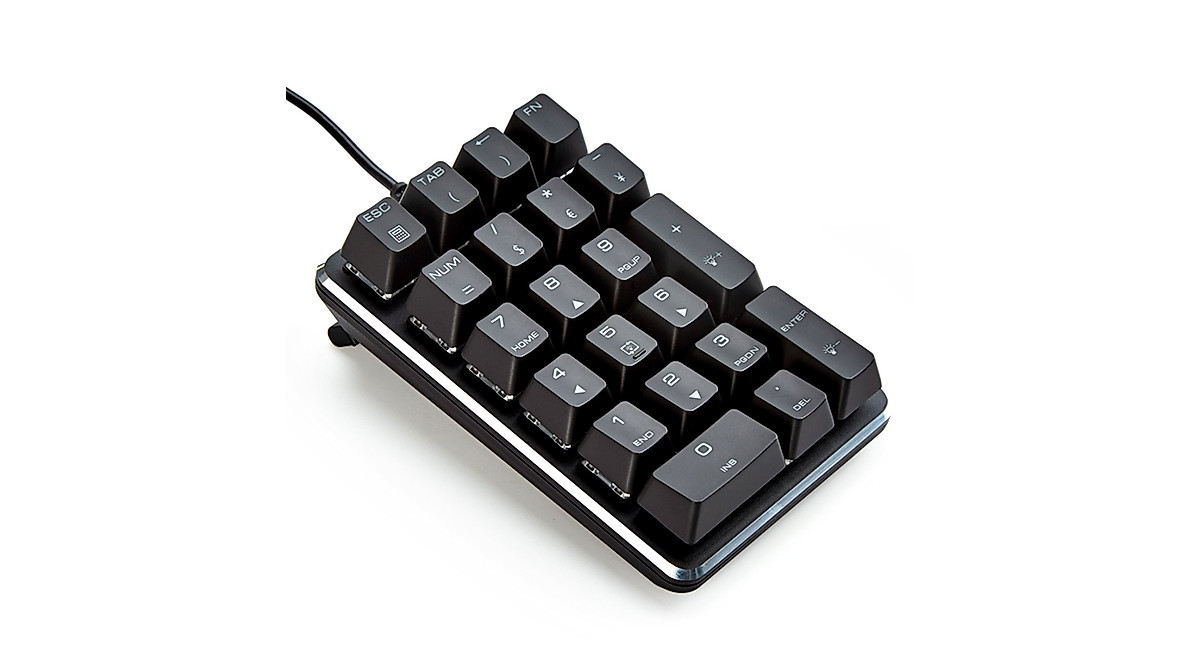 Qisan Mechanical Numeric Keypad with Blue Backlight