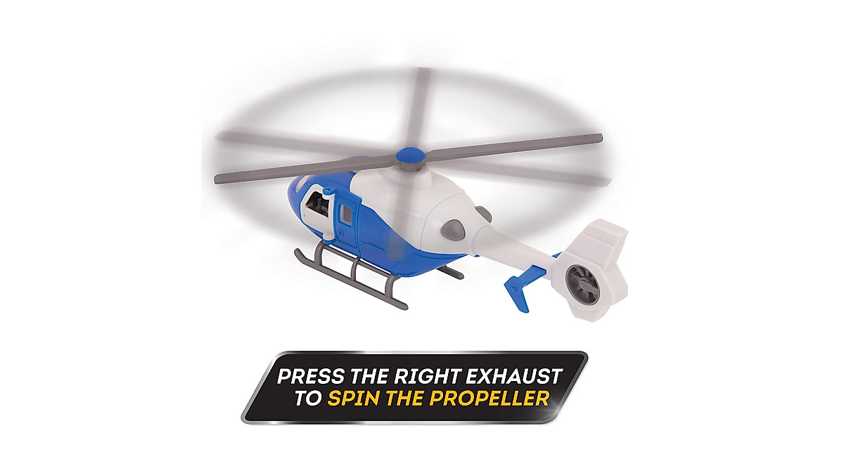 Driven by Battat Micro Helicopter Toy with Lights & Sound - Rescue Play