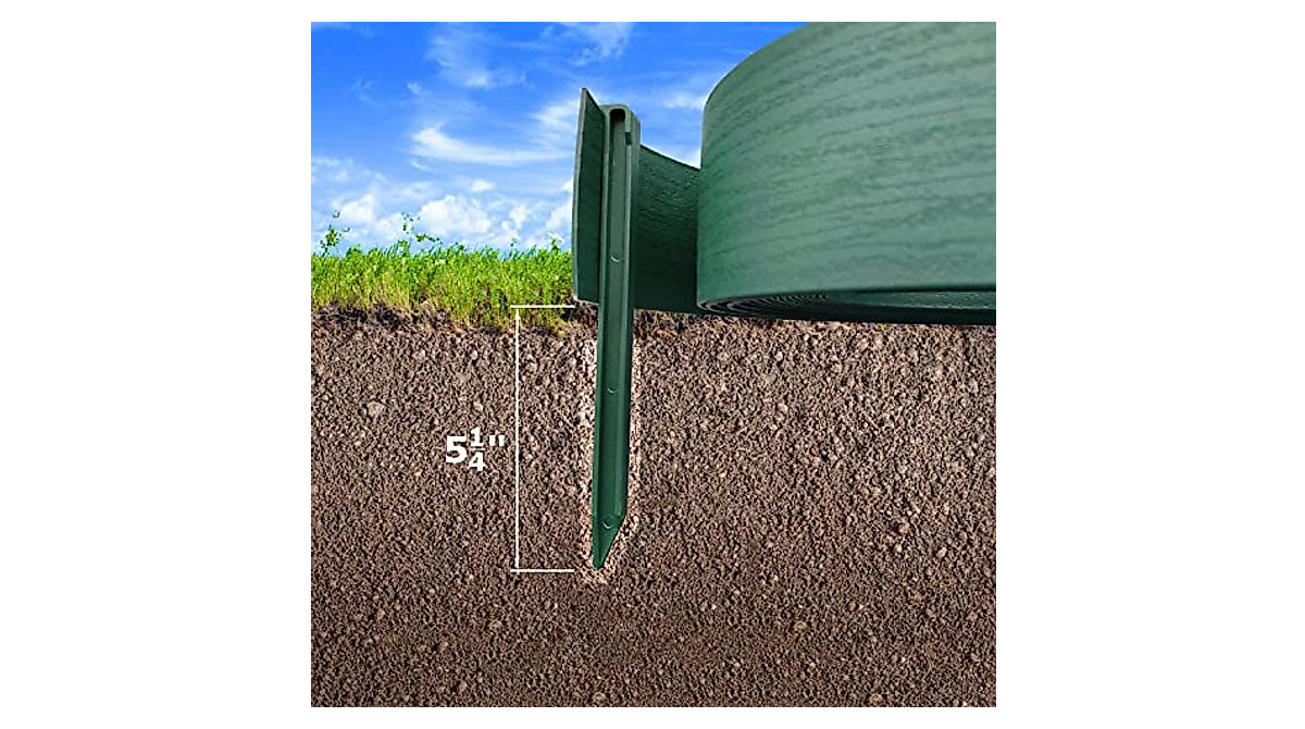 MTB Landscape Edging Coil Kit - 40ft Garden Border with Spikes