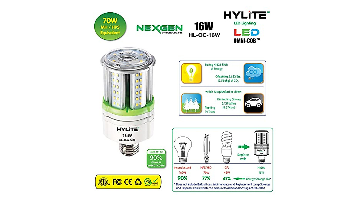 HyLite LED 16W Omni-Cob Lamp - High Performance Lighting