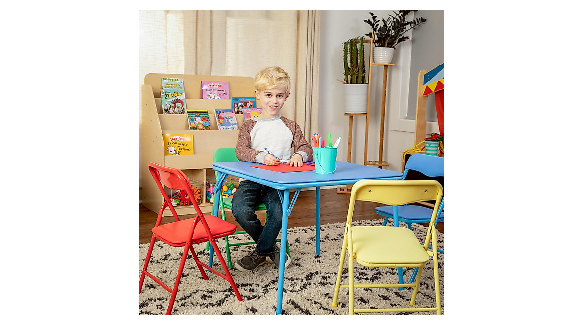Kids Folding Table & Chair Set - Durable & Safe for Young Children