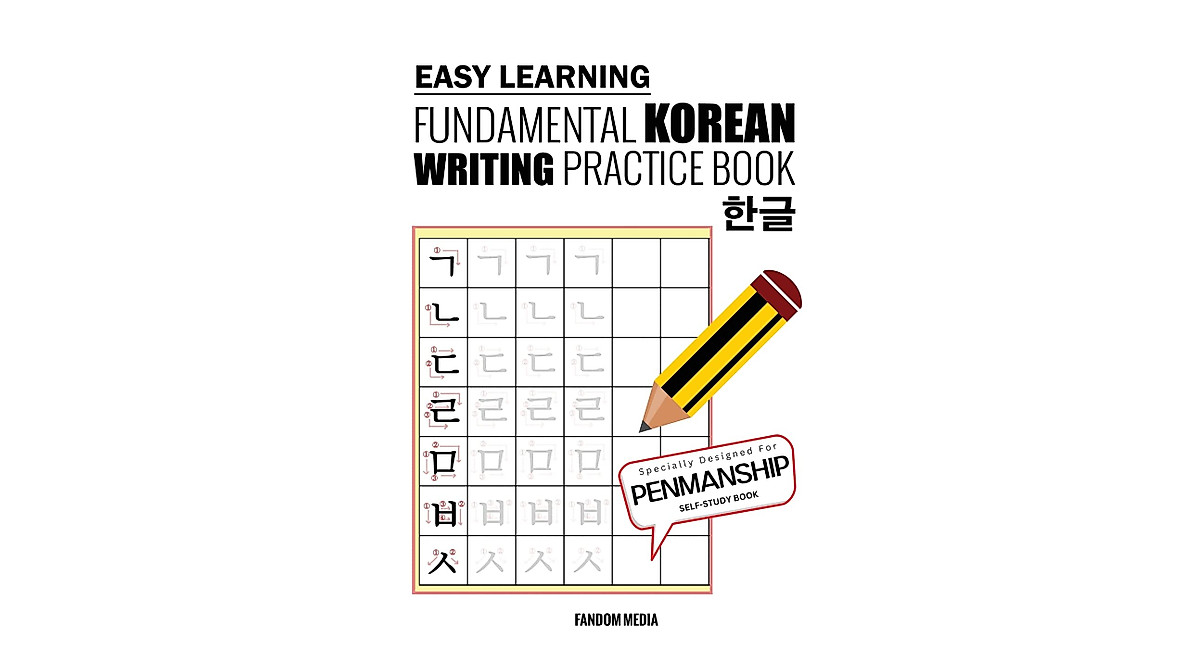 Learn Korean Writing with Easy Learning Practice Book | Beginner Korean
