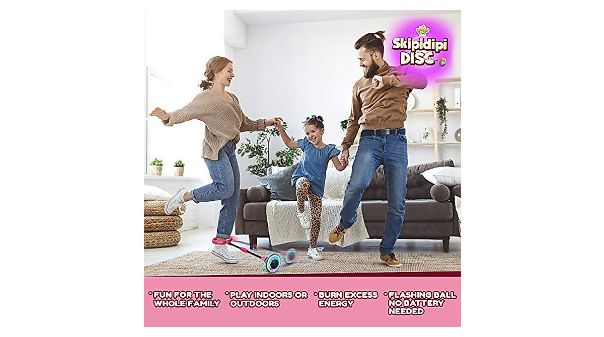 Skip It Ankle Toy - Retro Flashing Hopper Ball for Kids & Adults