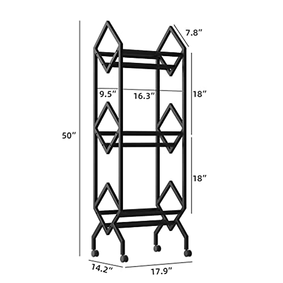 Thick Forest Vinyl Record Storage Rack - Stylish 3-Tier Organizer