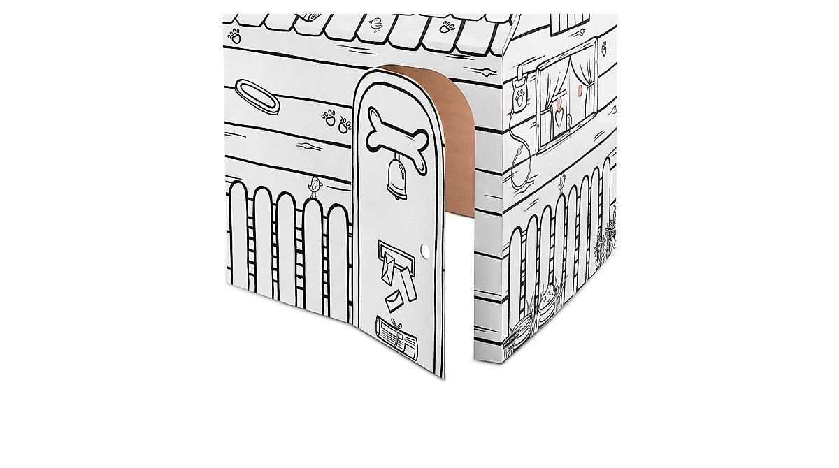 Bankers Box Color in Dog Playhouse for Creative Kids