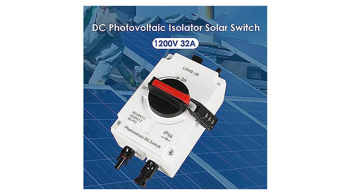 PV Solar Disconnect Switch - 1200V 32A IP66 Waterproof Isolator