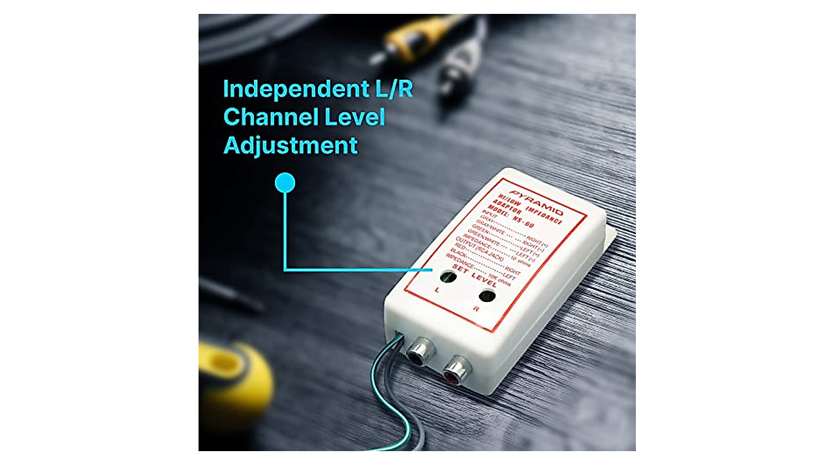 Pyramid High Low Impedance RCA Adapter for Car Audio