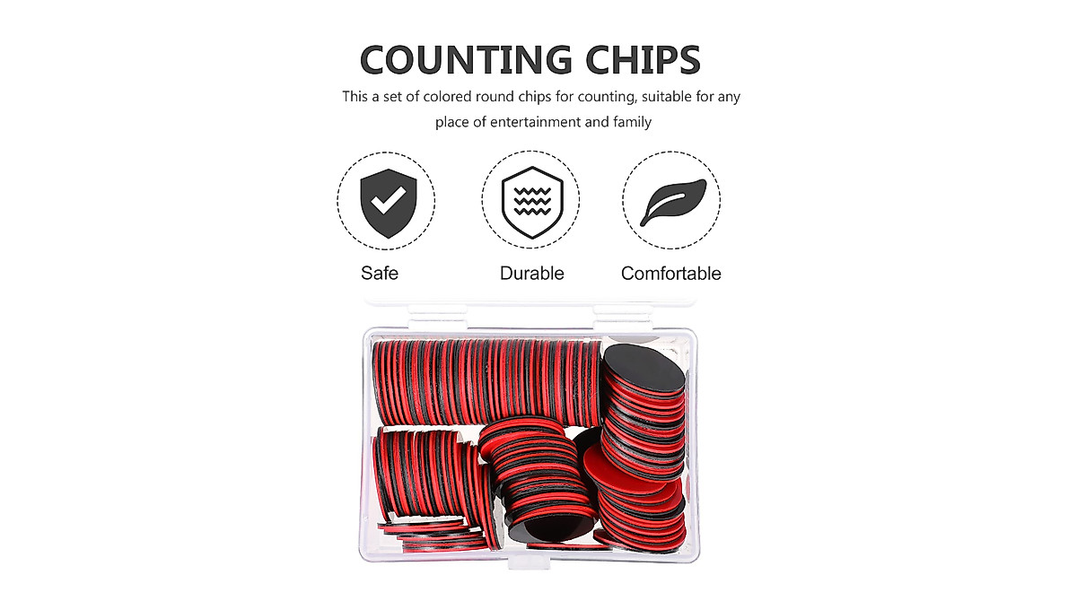 Kisangel 100Pcs Counting Disks for Math & Games