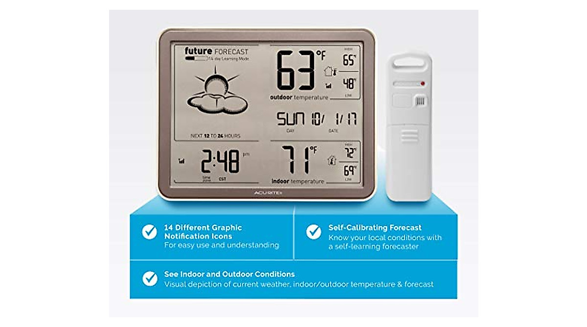 AcuRite 75077A3M Weather Station with Atomic Clock
