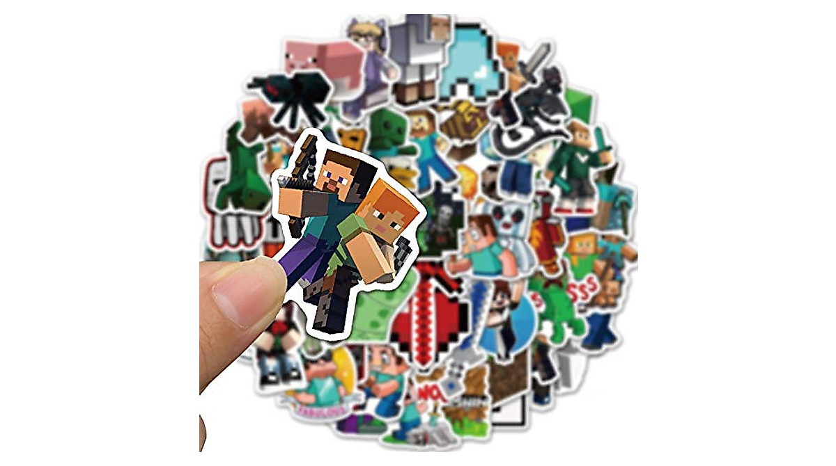 Minecraft Stickers & Decals 50 Pack - Fun Gifts for Gamers