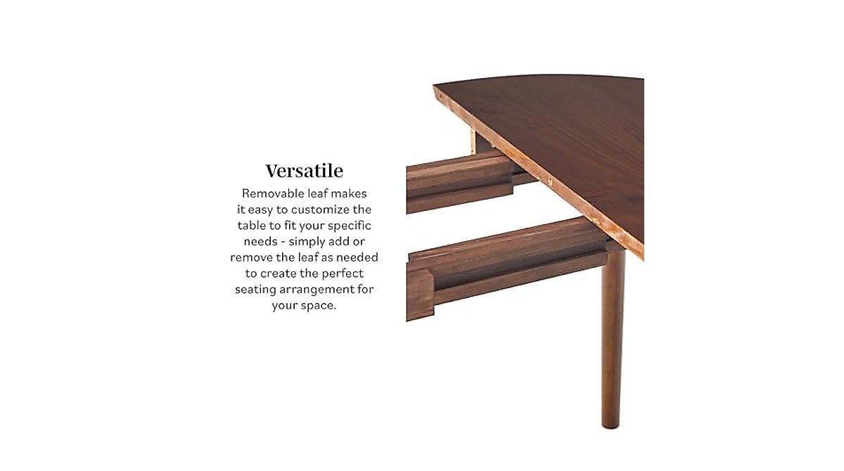 Walker Edison Mid Century Oval Dining Table - Stylish & Versatile