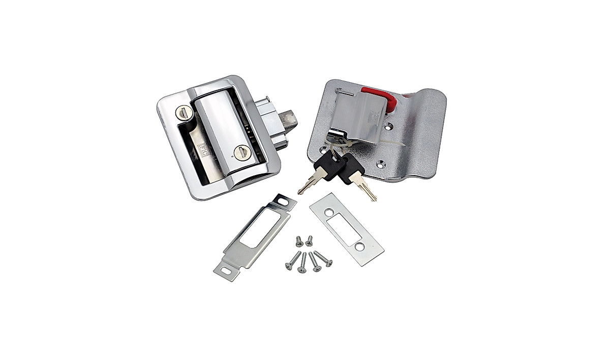 FASTEC Travel Trailer Lock - Deadbolt Security in Chrome