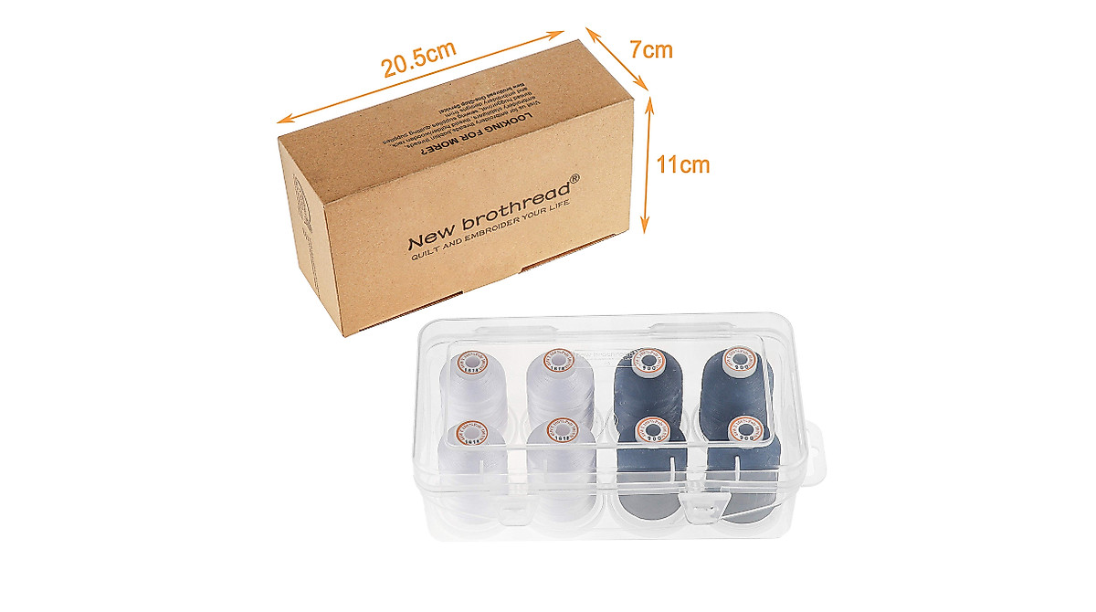 New brothread 1000m Embroidery Thread & Storage Box