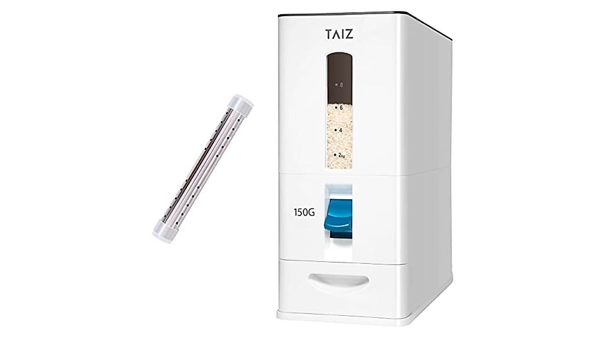 Taiz Rice Dispenser 26 lbs - Elegant Japanese Grain Storage Solution