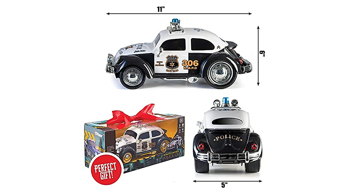 Top Race Remote Control Police Car with Lights & Sirens