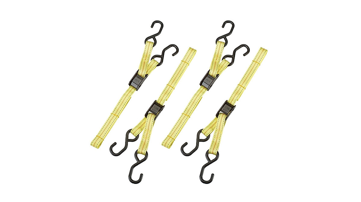 Heavy Duty Cam Buckle Tie Downs - Secure Load 400 lb Capacity