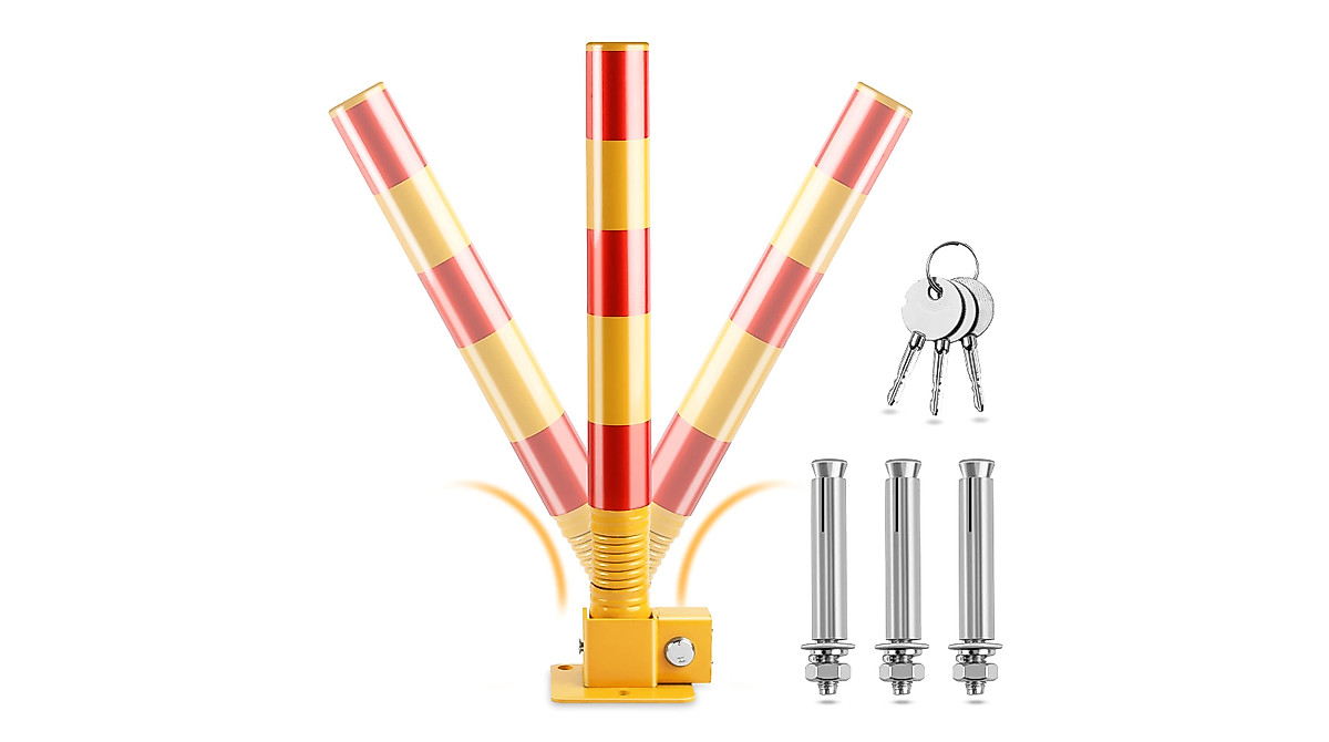 Heavy Duty Spring Parking Barrier for Driveway Protection