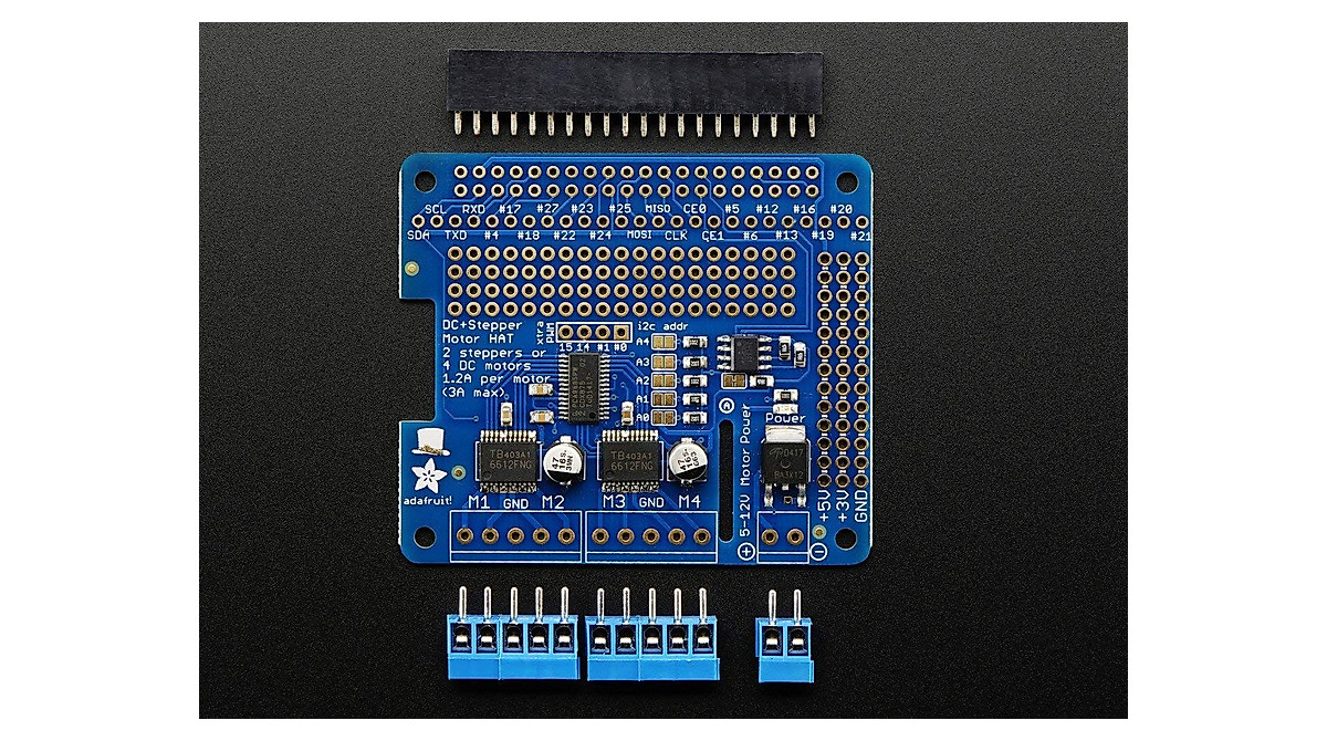 Adafruit Motor HAT for Raspberry Pi - Power Your Projects