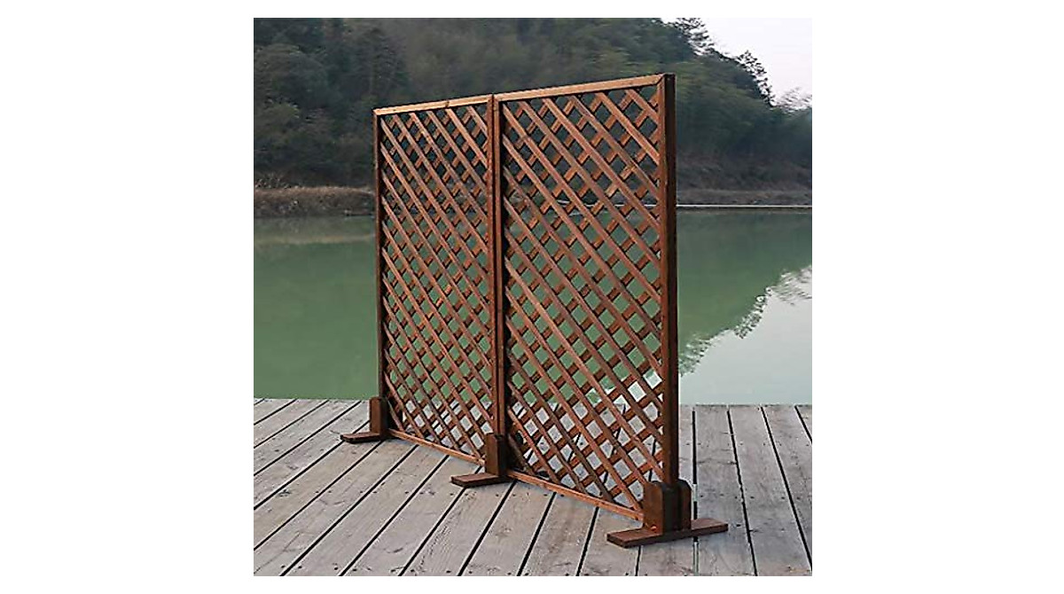 QBZS-YJ Outdoor Garden Fence - Durable Wooden Climbing Frame