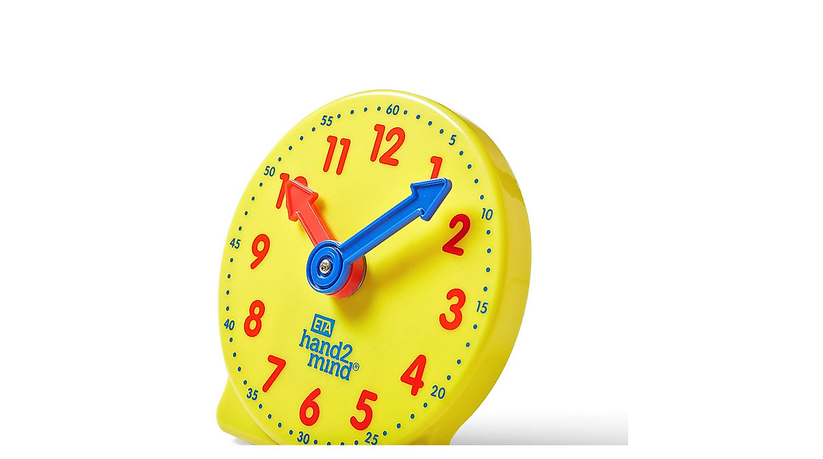hand2mind Mini Geared Clock - Learn to Tell Time