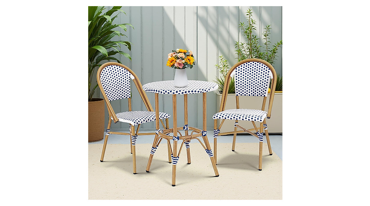 Elegant 3 Piece Patio Bistro Set for Outdoor Spaces