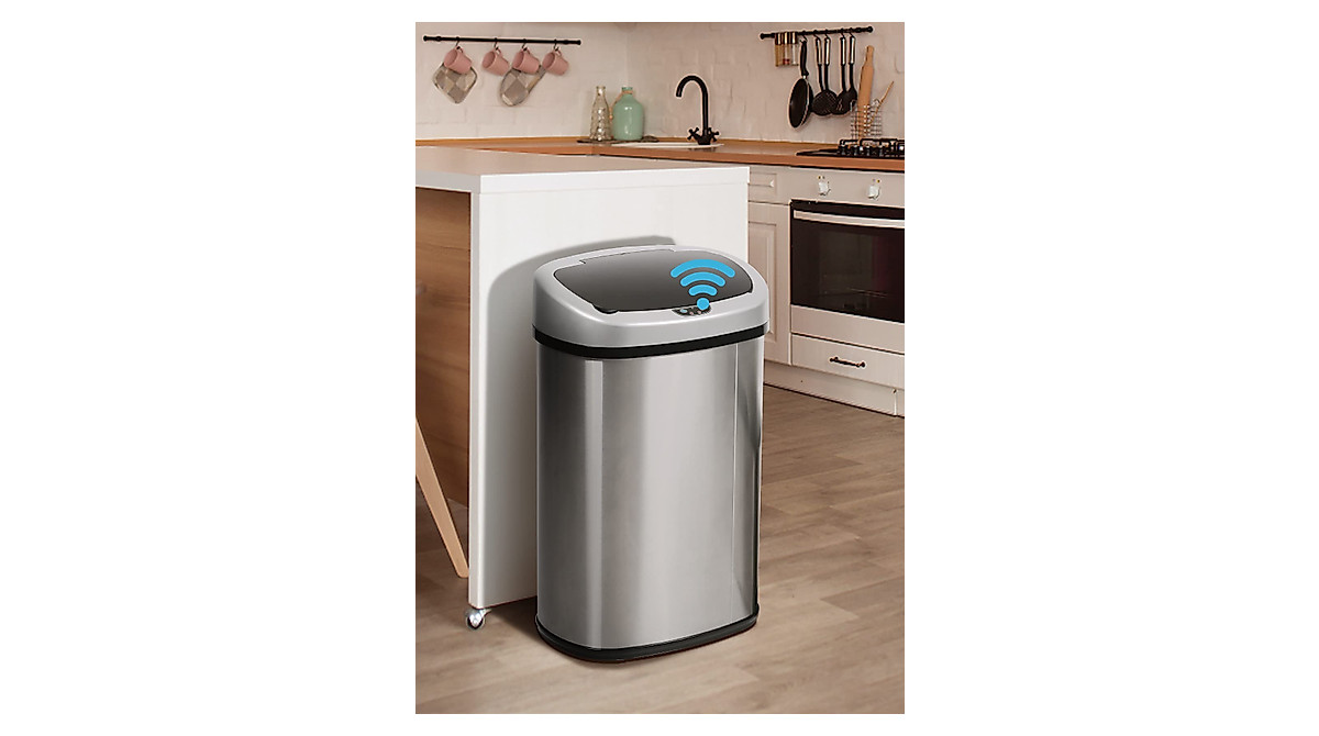 13 Gallon Touchless Motion Sensor Trash Can
