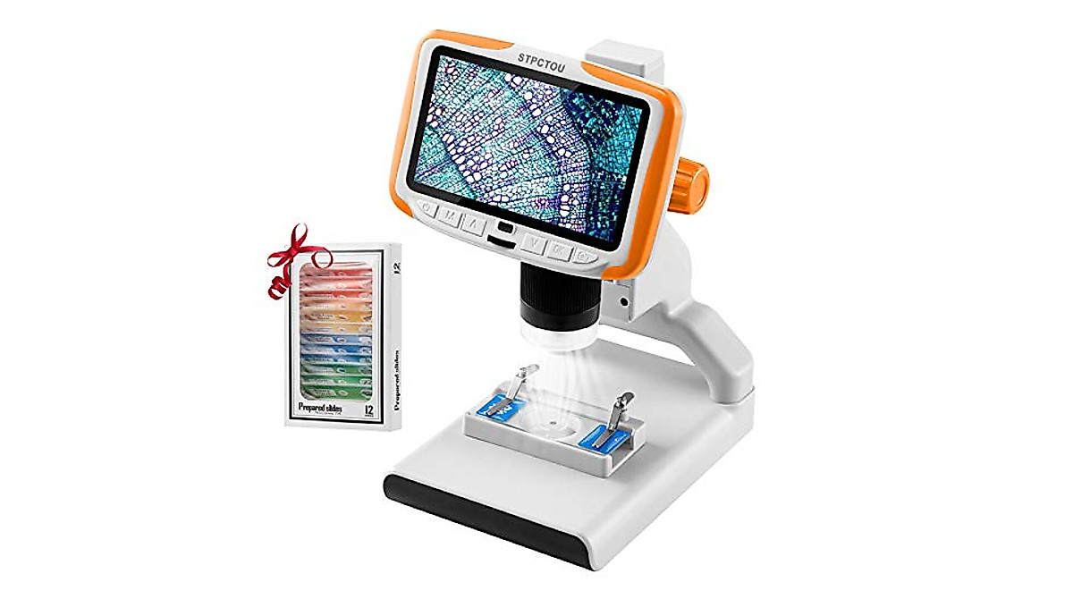 Digital Microscope with 5-Inch FHD Screen and 200X Magnification