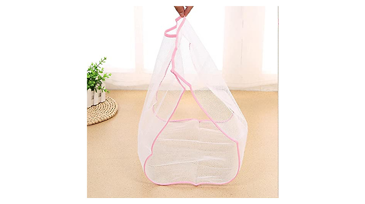 LUOY Mesh Pillow & Toy Drying Rack - Foldable, Breathable Storage