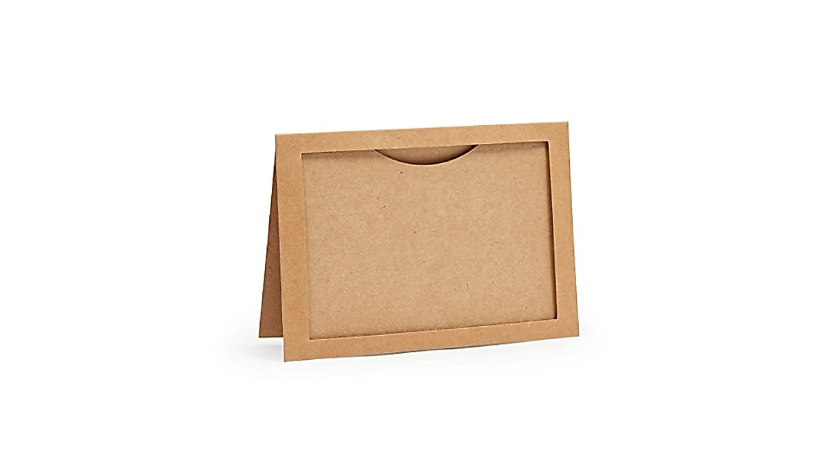 48 Pack Kraft Paper Photo Insert Cards - Share Memories