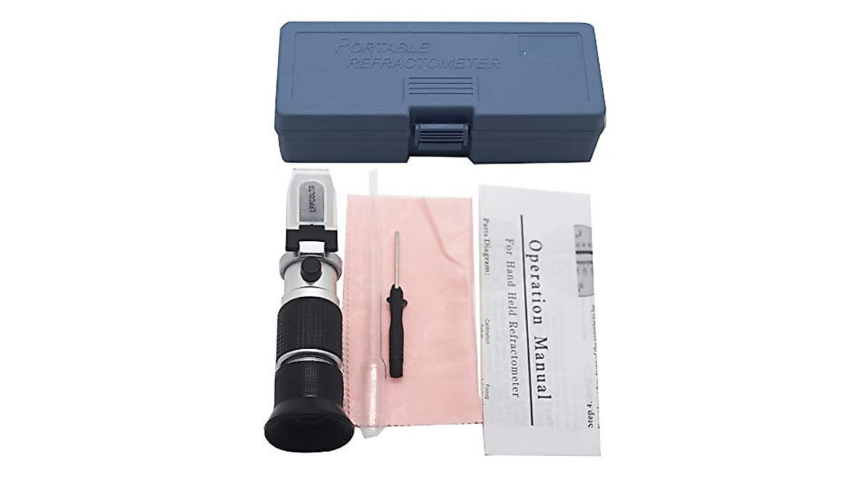 Brix 0-90% Refractometer: Sugar Content Tester w/ ATC