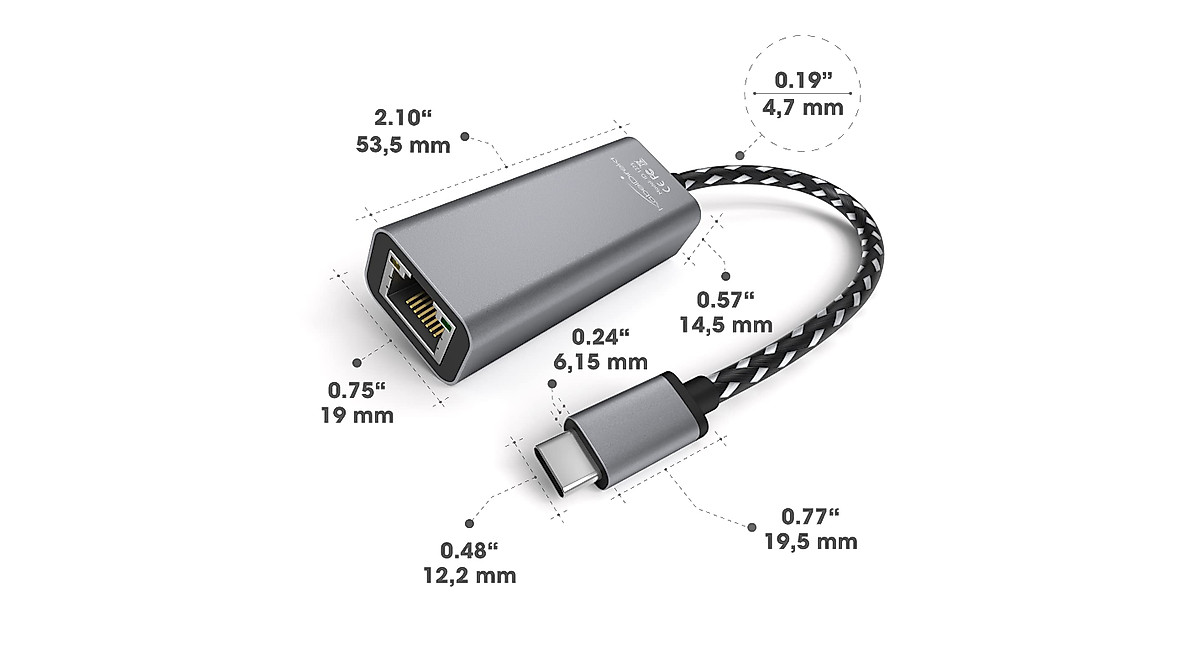 USB C Ethernet Adapter - Fast & Stable Connectivity
