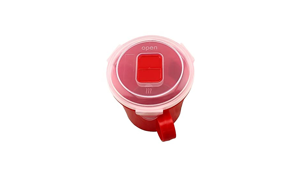 Dependable Industries Microwave Soup Mug - 19oz, BPA-Free With Locking Steam Vent Lid - View #2